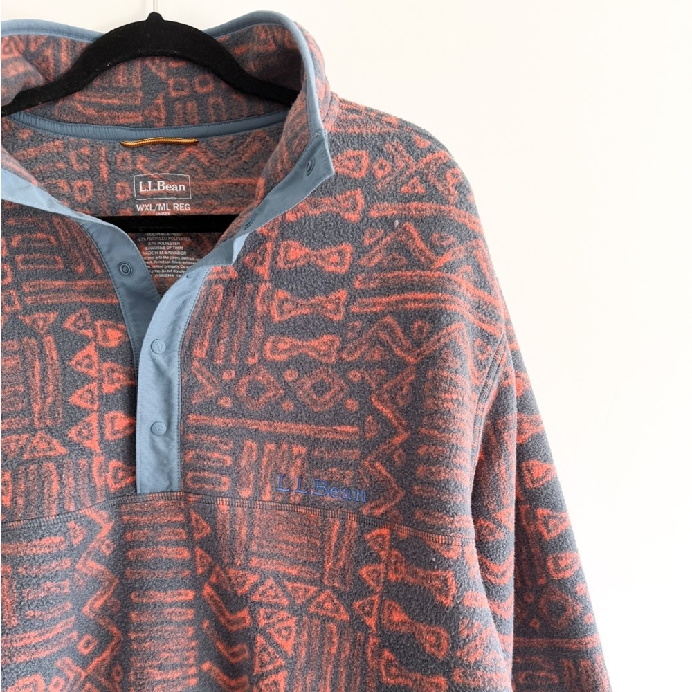 L.L. Bean Patterned Fleece - Picture 2 of 11